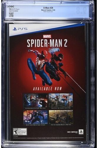 X-Men # 29 Francesco Mobili 1:25 Variant Cover CGC 9.8 Marvel 2023