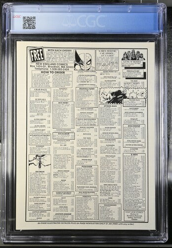 Punisher Magazine #1 CGC 9.4 NEWSSTAND White Pages Mike Zeck Cover