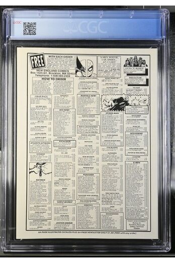 Punisher Magazine #1 CGC 9.4 NEWSSTAND White Pages Mike Zeck Cover