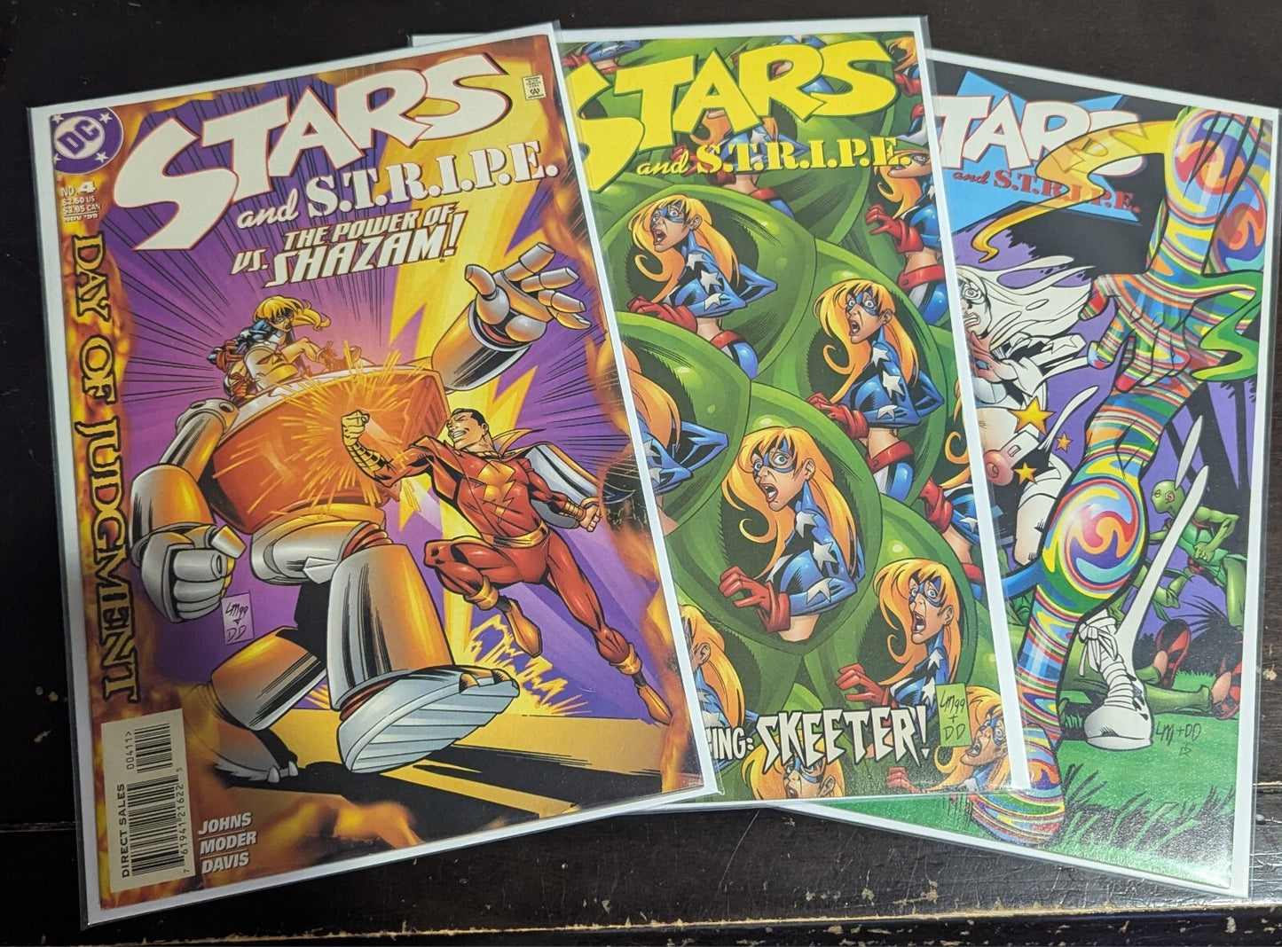 Stars and S.T.R.I.P.E. #0 D.C. Comics, 7/99 CGC 9.8 + Issues #2, #3, and #4.