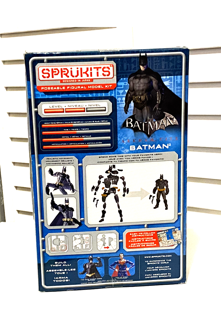 Sprukits Batman Arkham City Poseable 95 Pc Model Kit 5" Figure Bandai DC 35675