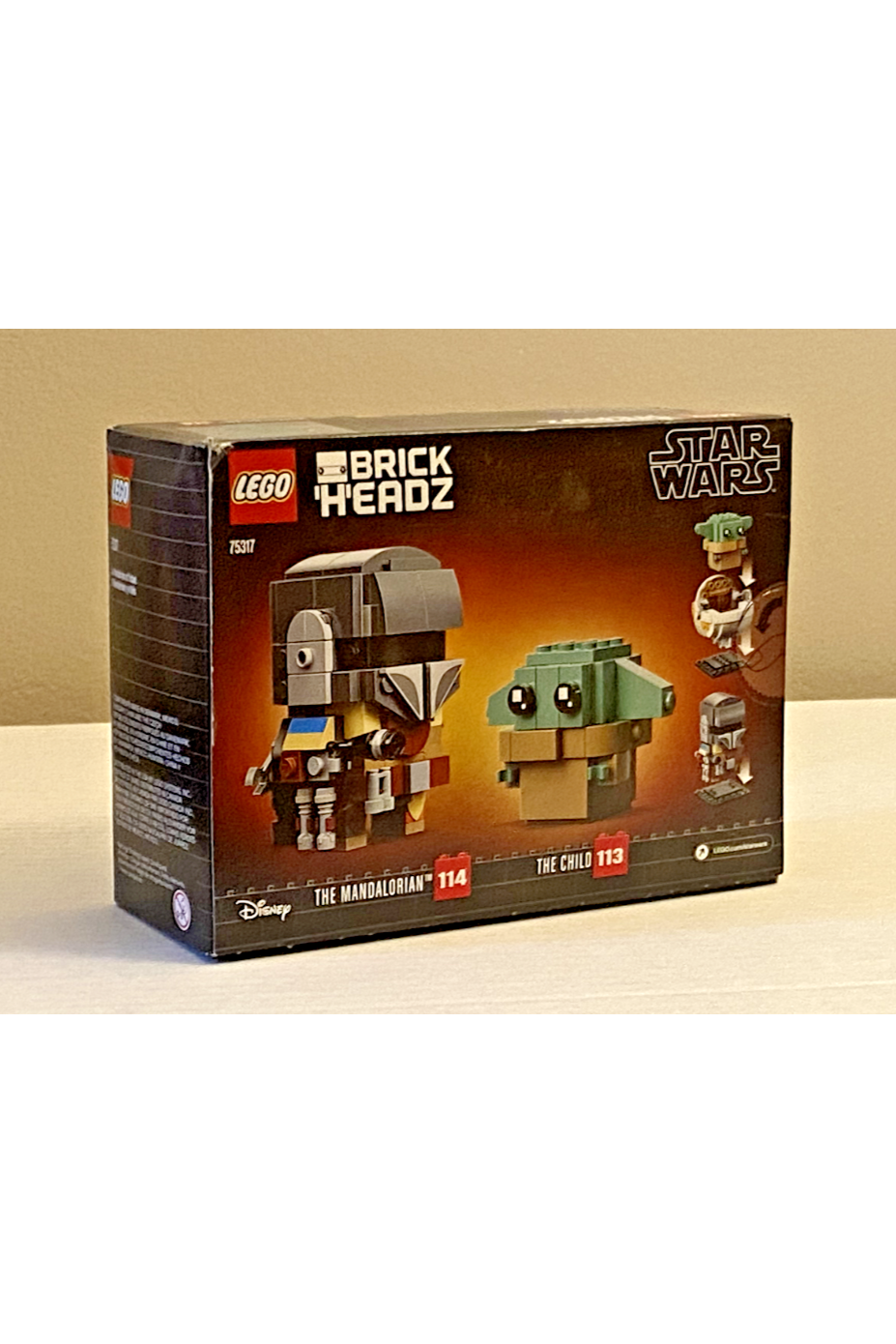 *RETIRED* Lego 75317 Star Wars The Mandalorian & The Child Brick Headz Set New