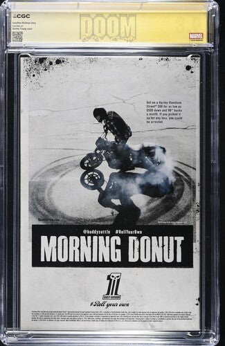 Secret Wars #1 DOOM VARIANT CGC SS 9.8 signed by Johnathan Hickman