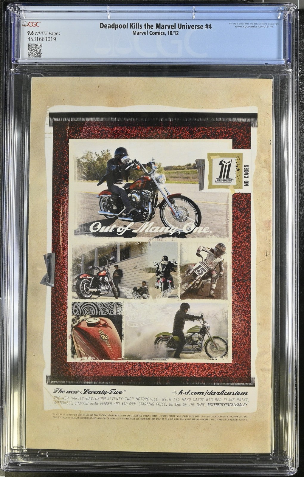 Deadpool Kills the Marvel Universe #4 1st Printing CGC 9.6 2012 Not 9.8