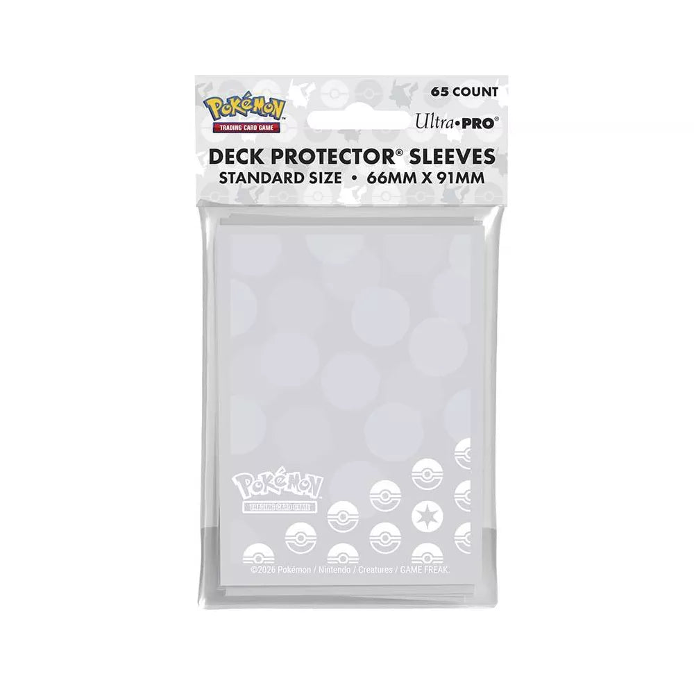 Pokemon - 65-Pack Deck Protector Colorless Poke Ball Print