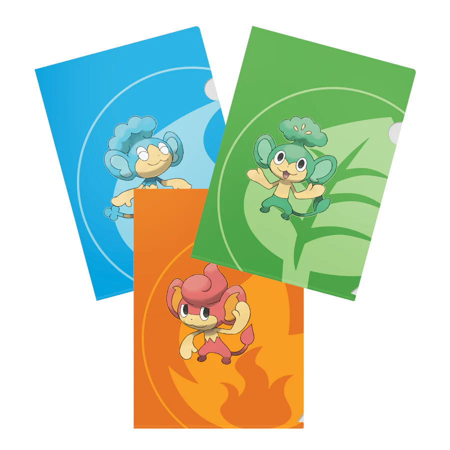 Pokémon Tournament Folios featuring Pansage, Pansear, and Panpour