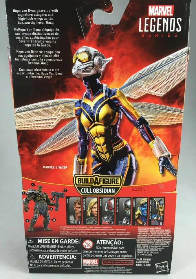 Marvel Legends Wasp Cull Obsidian Build A Figure