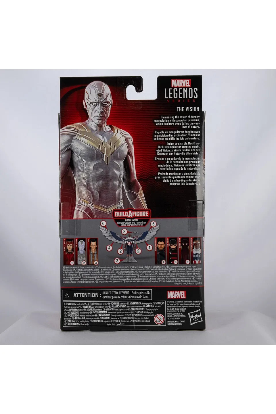 Marvel Legends Series Marvel Studios Wandavision The Vision White w/ Capt. BAF