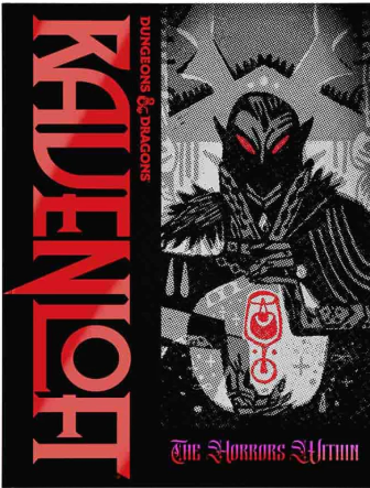 Dungeons & Dragons Ravenloft the Horrors Within Gameplay Expansion 5th Edition - Variant Cover