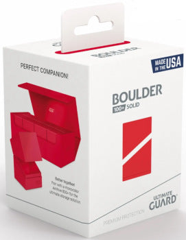 Boulder Deck Case 100+ - Solid Red- Ultimate Guard Deck Boxes