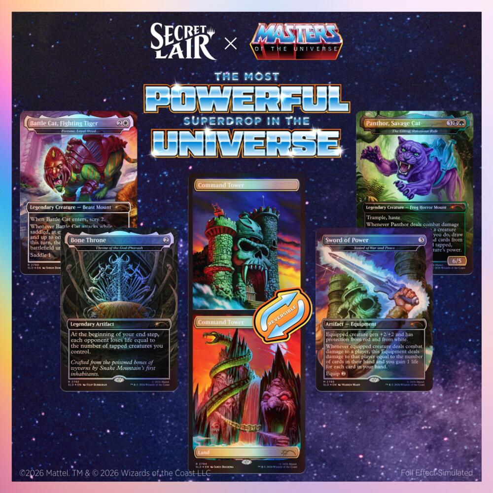 Secret Lair Drop: Secret Lair x Masters of the Universe: Sold Separately - Traditional Foil Edition - Secret Lair Drop Series (SLD)