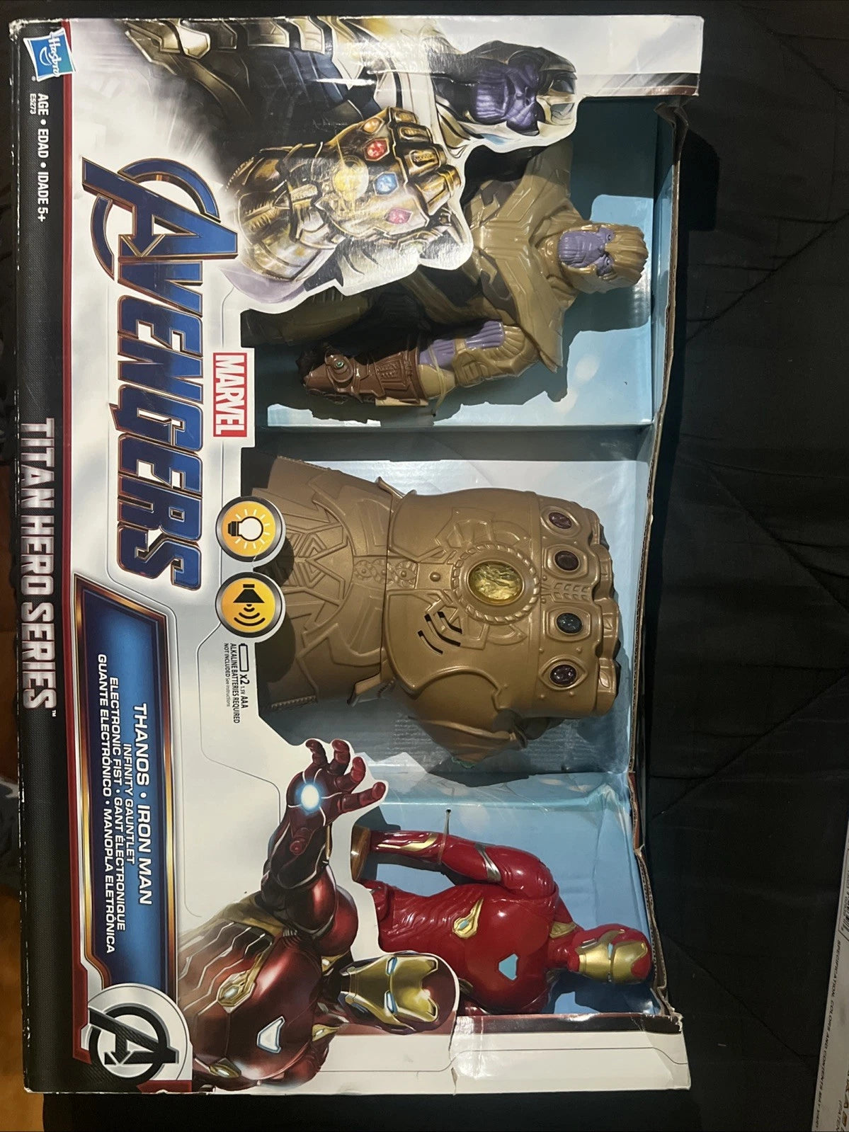 AVENGERS TITAN HERO SERIES THANOS/IRON MAN/Infinity Gauntlet