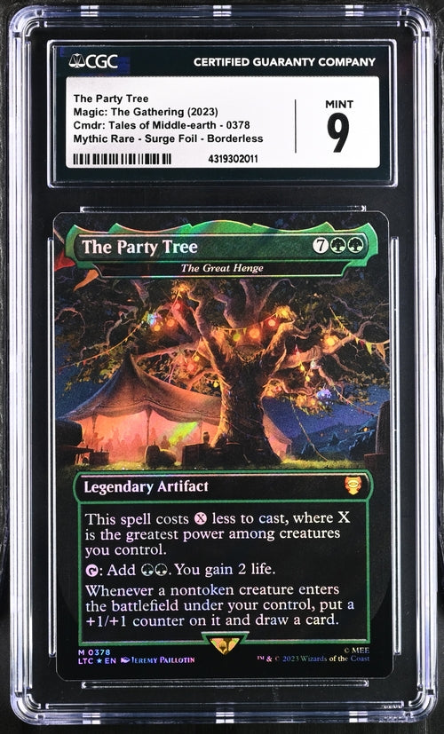 The Party Tree - The Great Henge (Surge Foil) - Commander: The Lord of the Rings: Tales of Middle-earth (LTC) Graded CGC 9