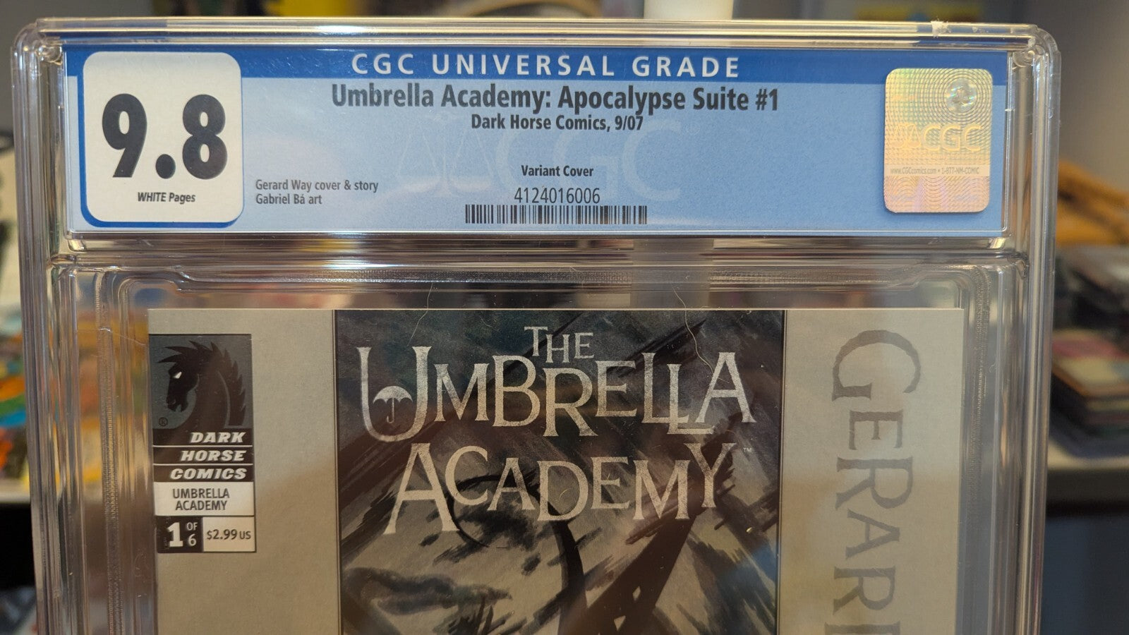 UMBRELLA ACADEMY APOCALYPSE SUITE #1 CGC 9.8 1:10 VARIANT