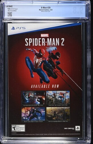 X-Men # 29 Francesco Mobili 1:25 Variant Cover CGC 9.8 Marvel 2023