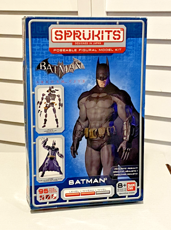 Sprukits Batman Arkham City Poseable 95 Pc Model Kit 5" Figure Bandai DC 35675