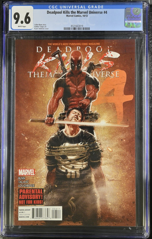 Deadpool Kills the Marvel Universe #4 1st Printing CGC 9.6 2012 Not 9.8