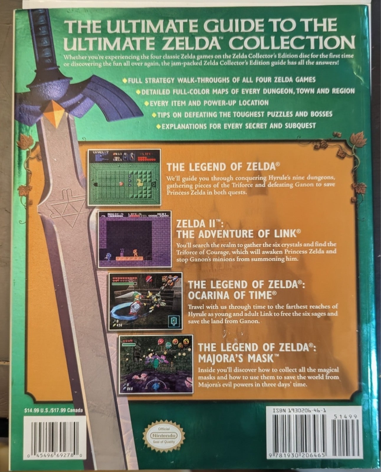 Legend of Zelda Collector's Edition Official Player’s Guide Nintendo GameCube