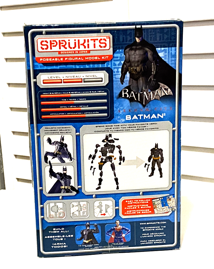 Sprukits Batman Arkham City Poseable 95 Pc Model Kit 5" Figure Bandai DC 35675