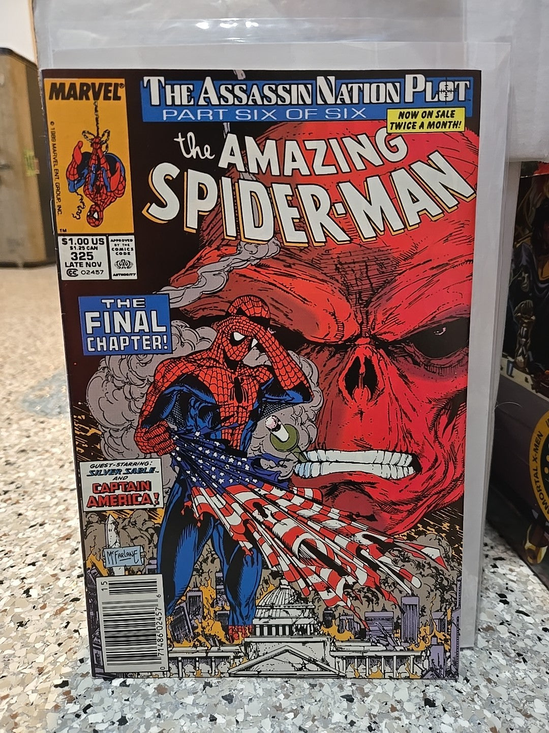 Amazing Spider-Man 325 Newsstand NM- Near Mint Minus 1989 Marvel