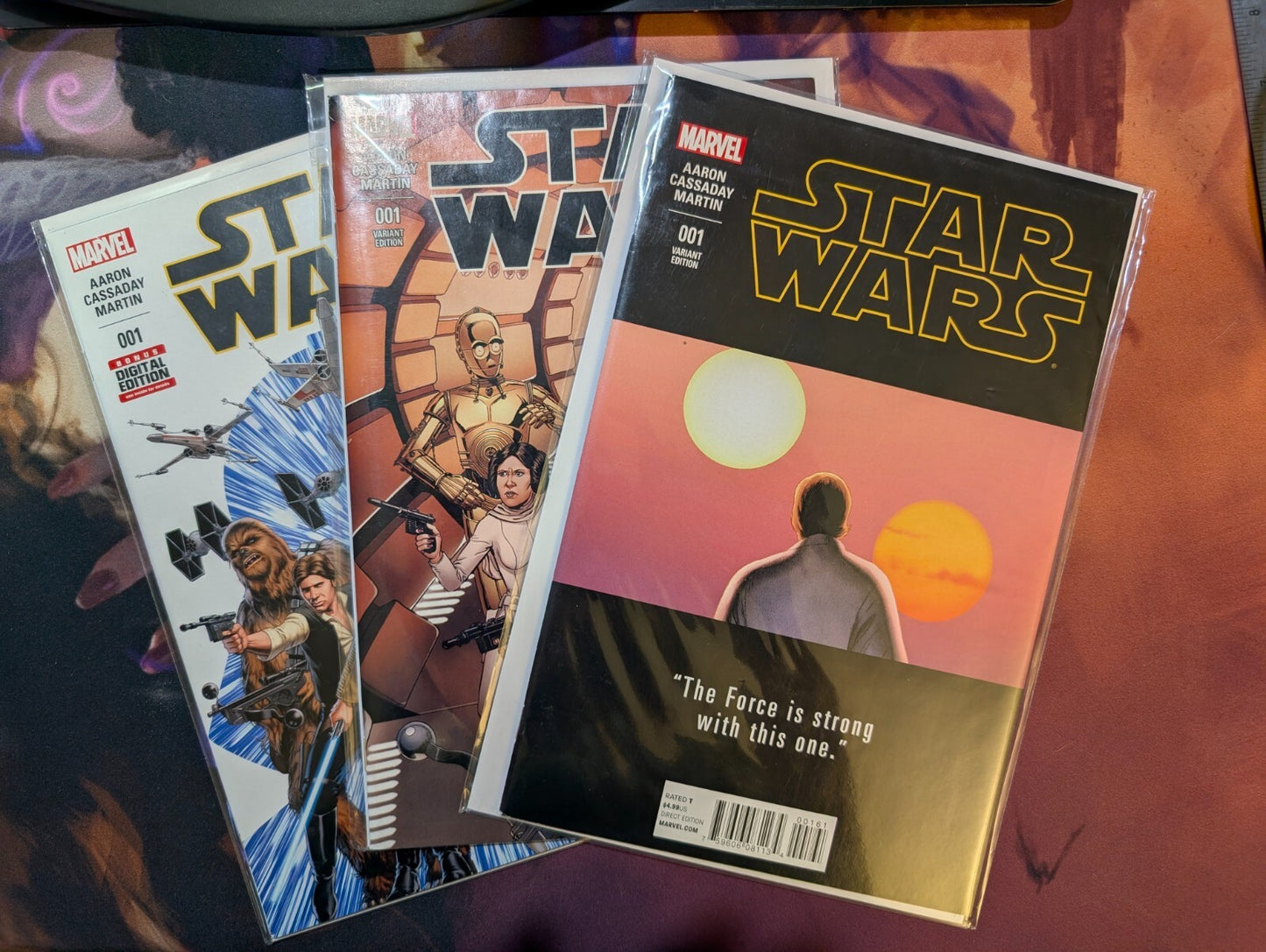 Set of 3 Star Wars #1 Cover A Plus 1:25 Variants