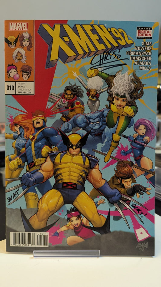 X-Men '92 (2nd Series) #10 VF/NM; Marvel singed by Chris Sims!