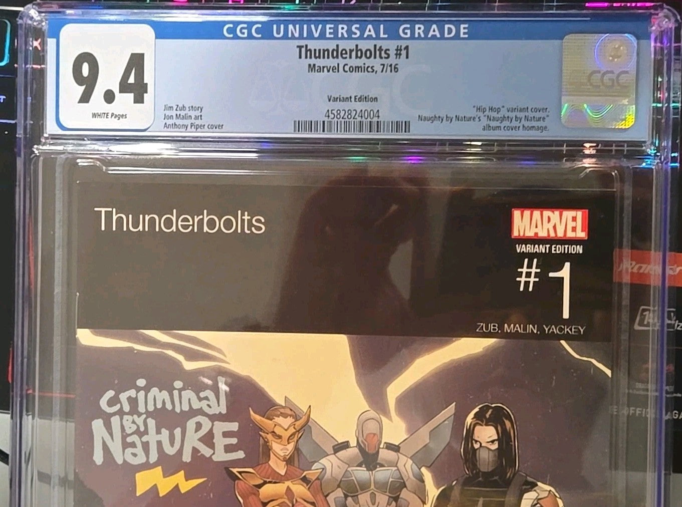 Thunderbolts #1 (2016) Hip Hop Variant CGC 9.4 White! Not 9.8 But Still NM