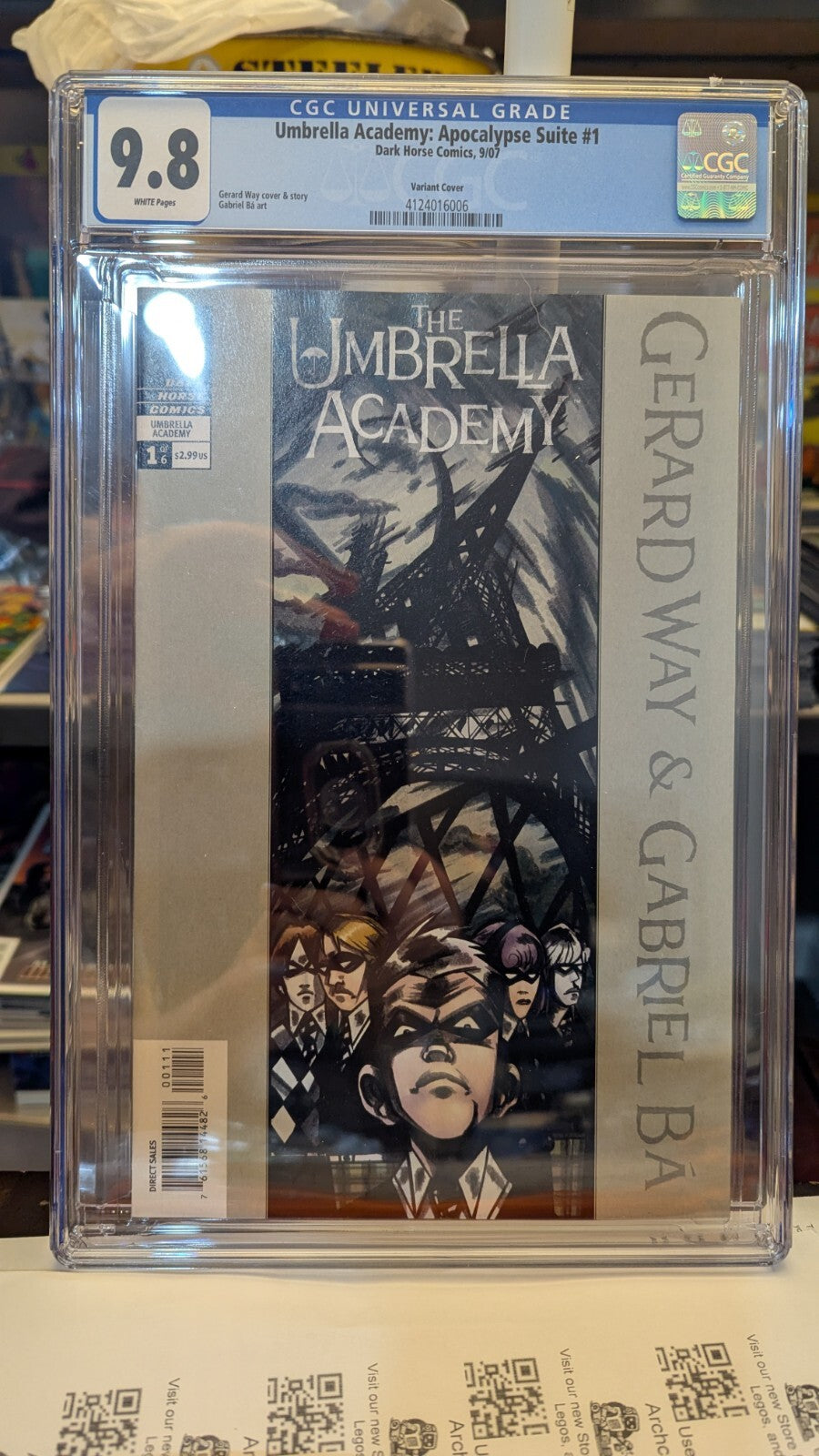 UMBRELLA ACADEMY APOCALYPSE SUITE #1 CGC 9.8 1:10 VARIANT