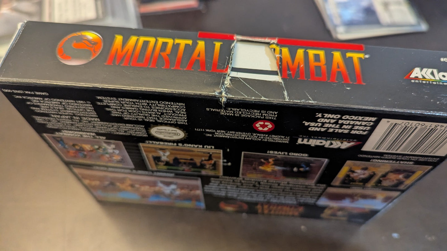 Mortal Kombat: Competition Edition SNES With Box