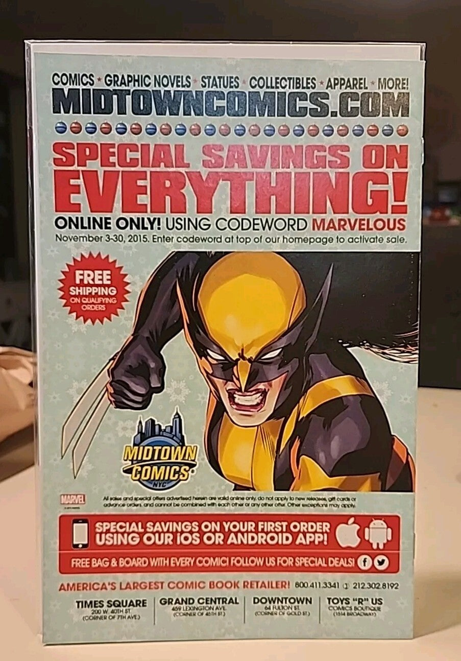 Deadpool #2 1:25 Kevin Wada Variant Cover B NM-  Marvel 2016 Gerry Duggan