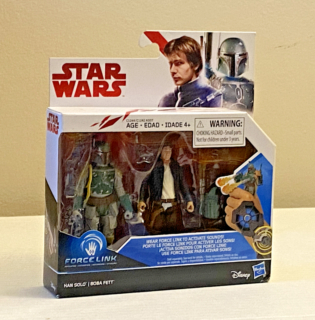 Star Wars Force Link 2.0 NEW Han Solo & Boba Fett Double Pack Disney Hasbro 2016