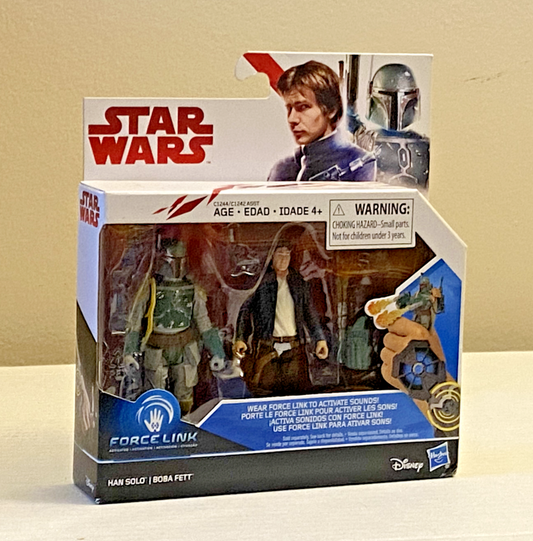 Star Wars Force Link 2.0 NEW Han Solo & Boba Fett Double Pack Disney Hasbro 2016