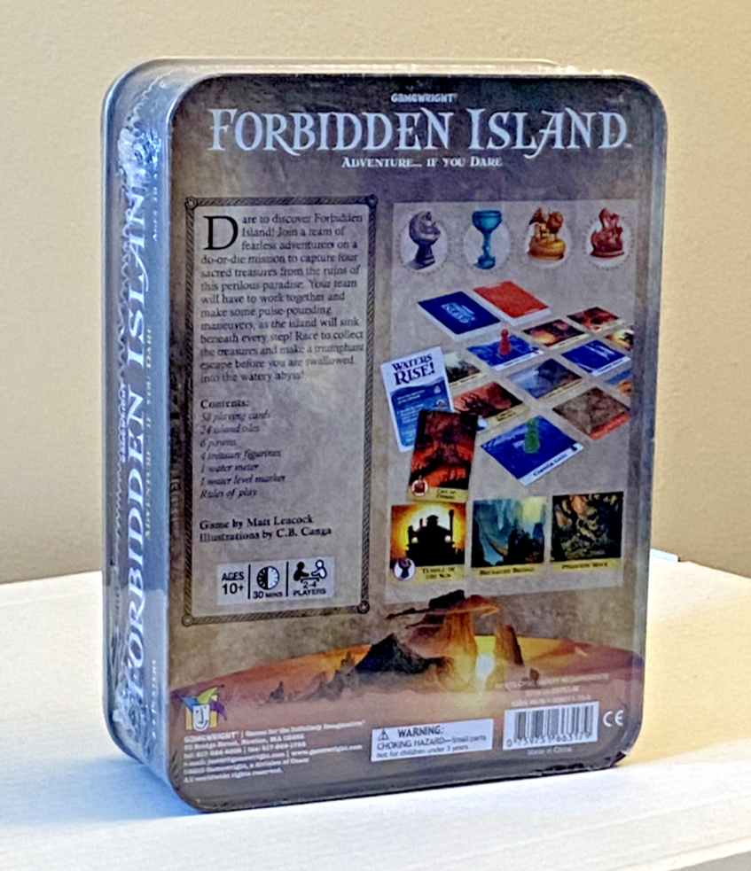 2010 Gamewright Forbidden Island - Adventure if you Dare Game New Sealed MISB