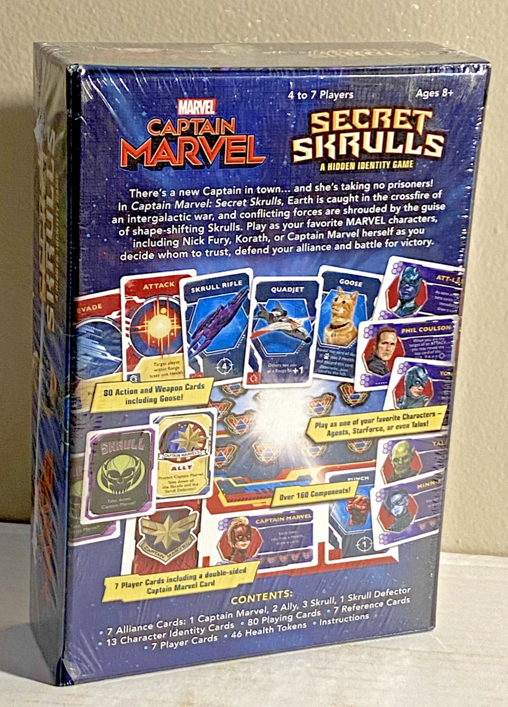 Captain Marvel: Secret Skrulls - A Hidden Identity Strategy Card Game - NEW