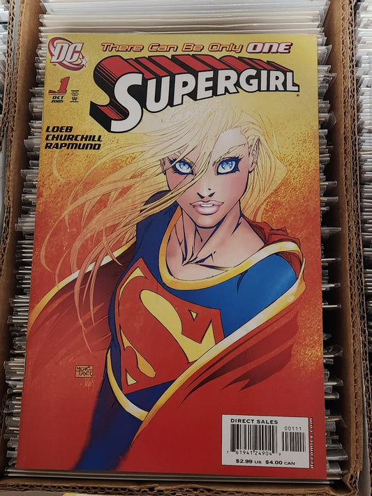 Supergirl 1B Turner Variant VF 2005 NM- 2 very light non breaking ticks + Bonus