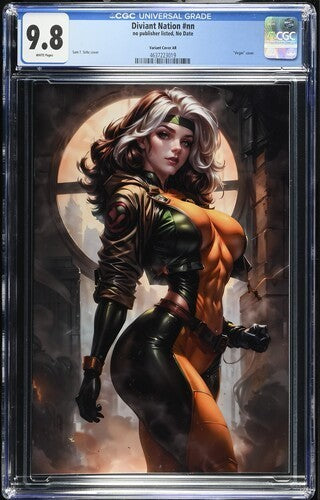 Deviant Diviant Nation Rogue Virgin Cover by Sam T. Sirhc CGC 9.8 1/1 Comic Book
