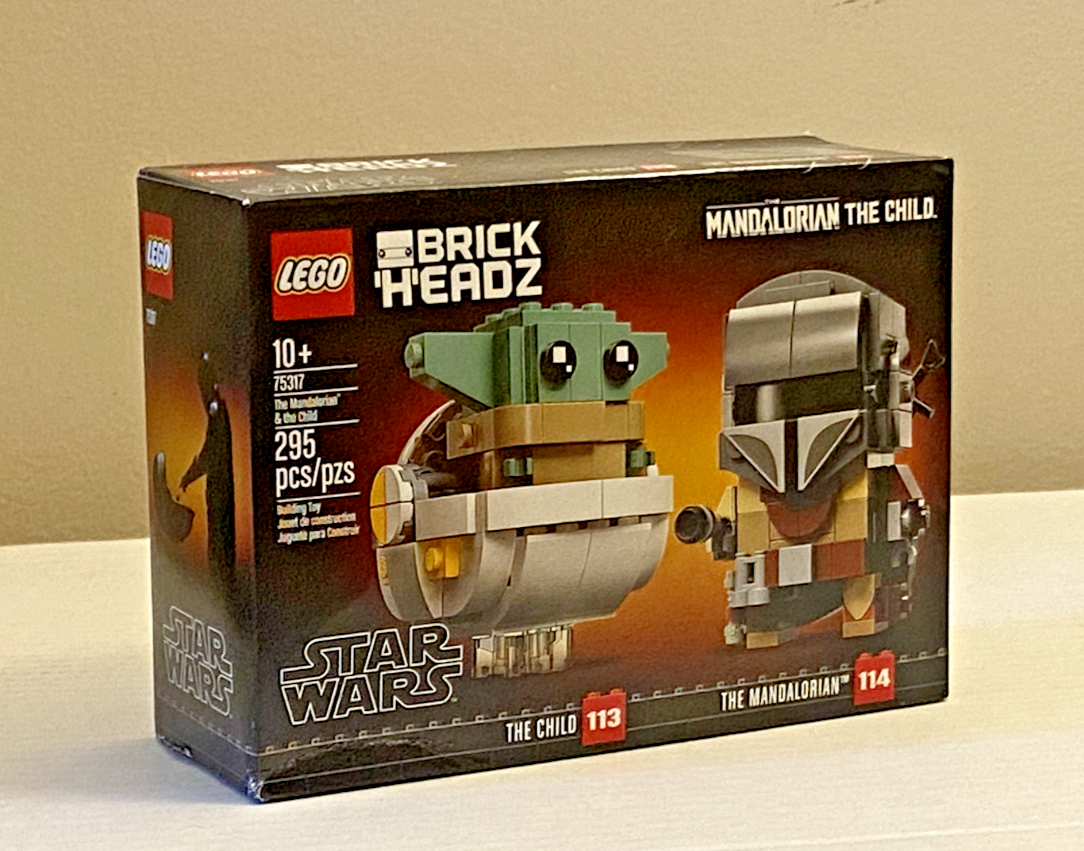 *RETIRED* Lego 75317 Star Wars The Mandalorian & The Child Brick Headz Set New