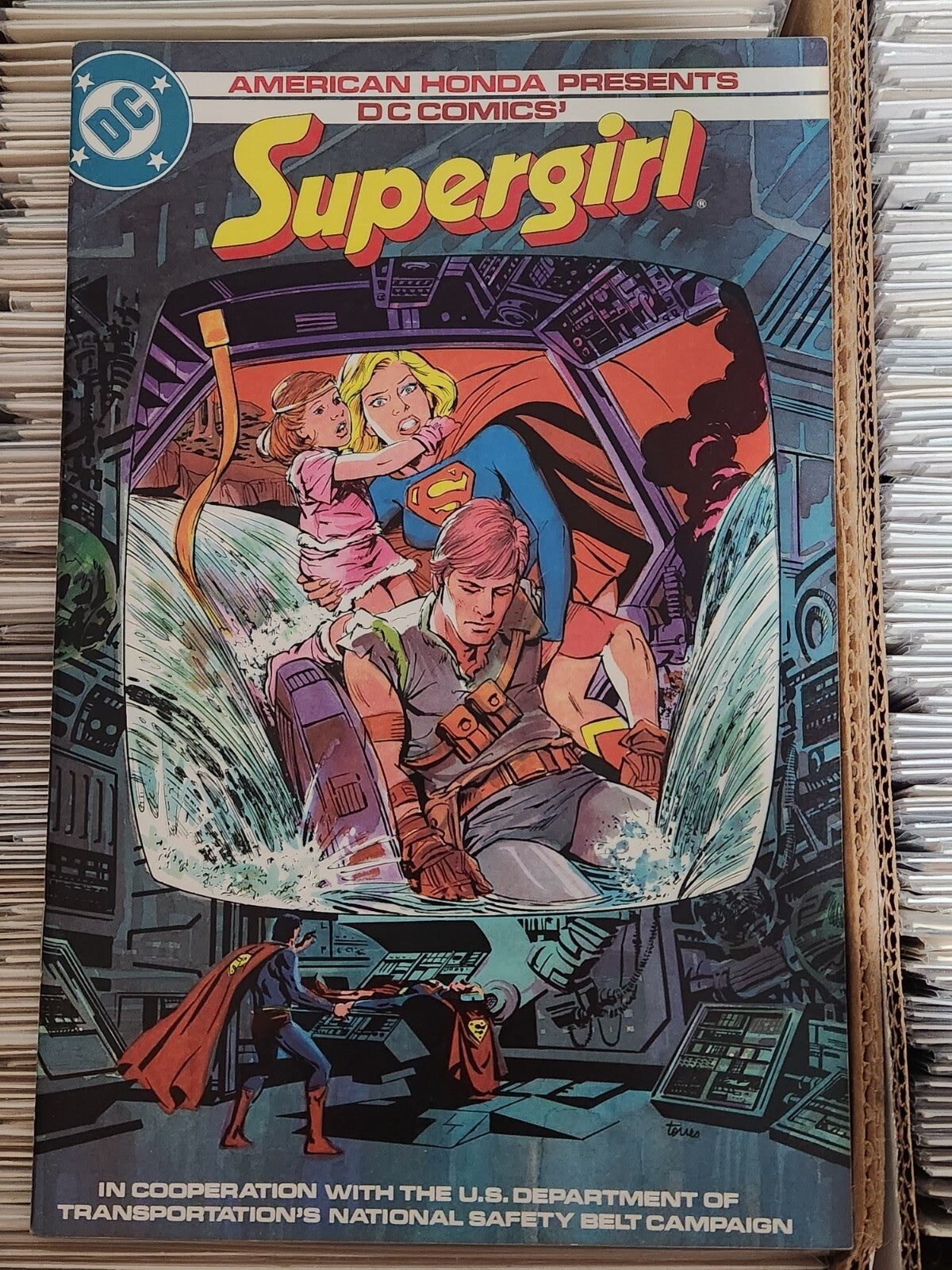 Supergirl 1B Turner Variant VF 2005 NM- 2 very light non breaking ticks + Bonus