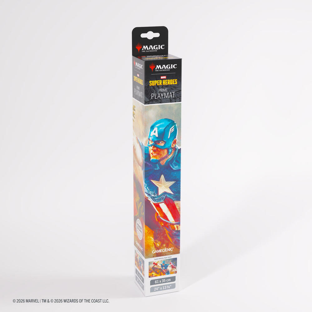 Magic: The Gathering Marvel Superheroes Prime Playmat - Captain America, Super-Soldier - GameGenic Playmats