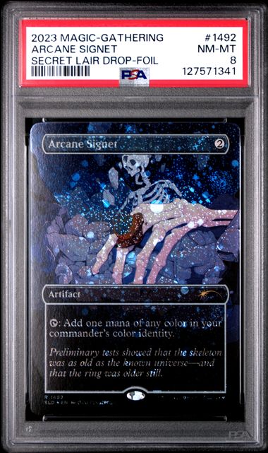 Arcane Signet SLD #1492 Galaxy Foil PSA 8
