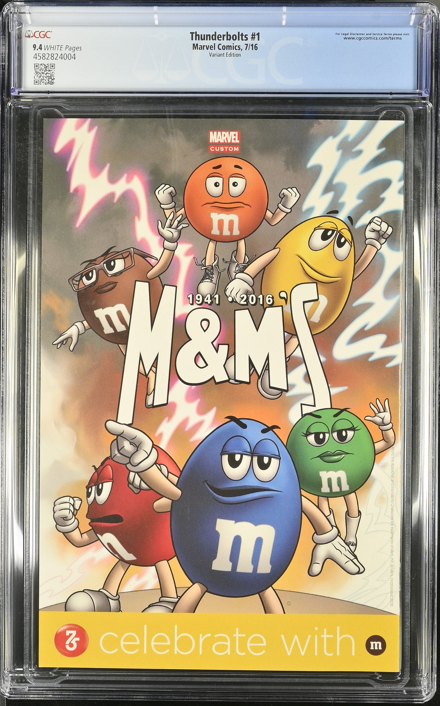 Thunderbolts #1 (2016) Hip Hop Variant CGC 9.4 White! Not 9.8 But Still NM