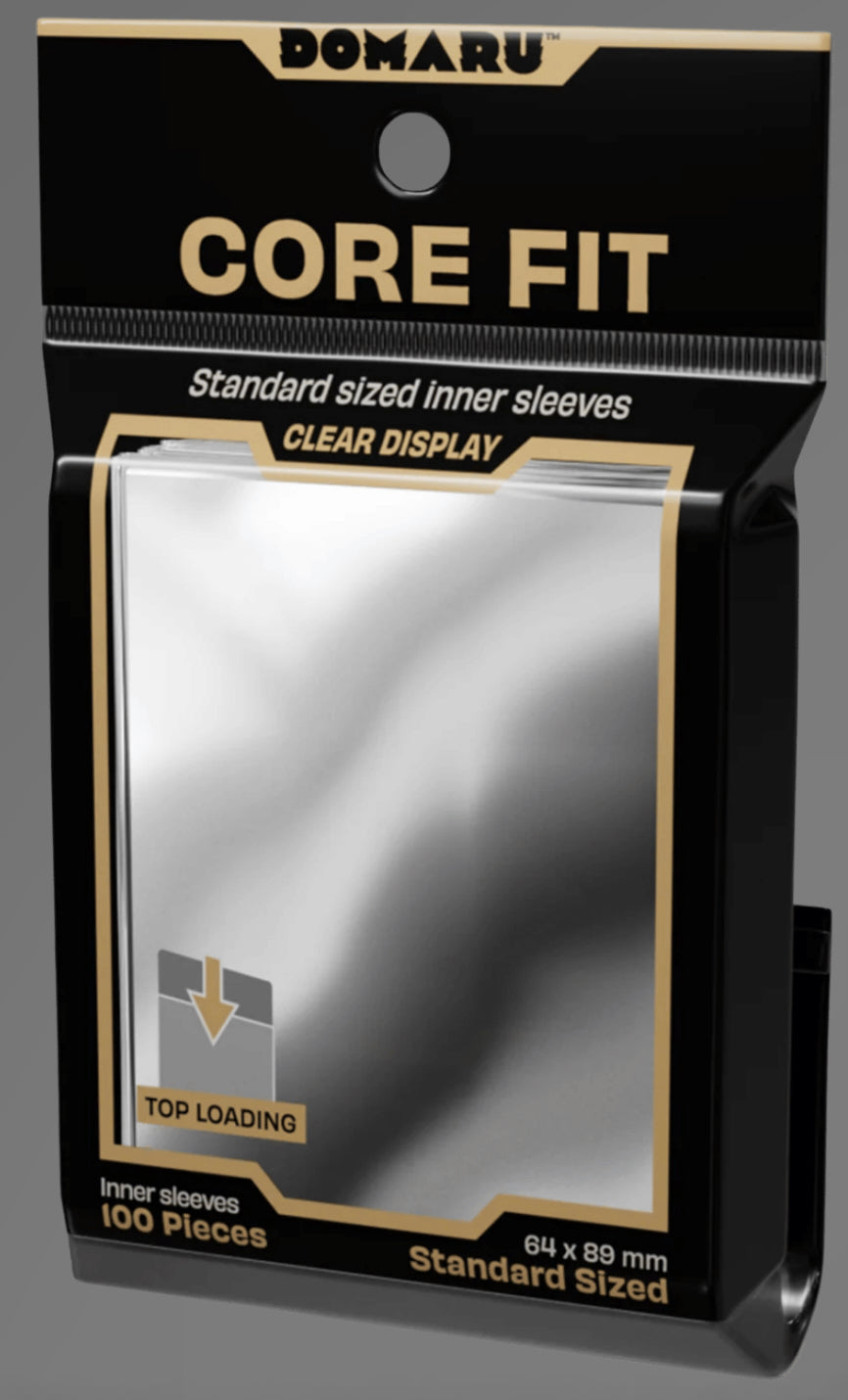 DOMARU Sleeves: Clear - Core Fit Standard Sized Inner Sleeves (100ct)