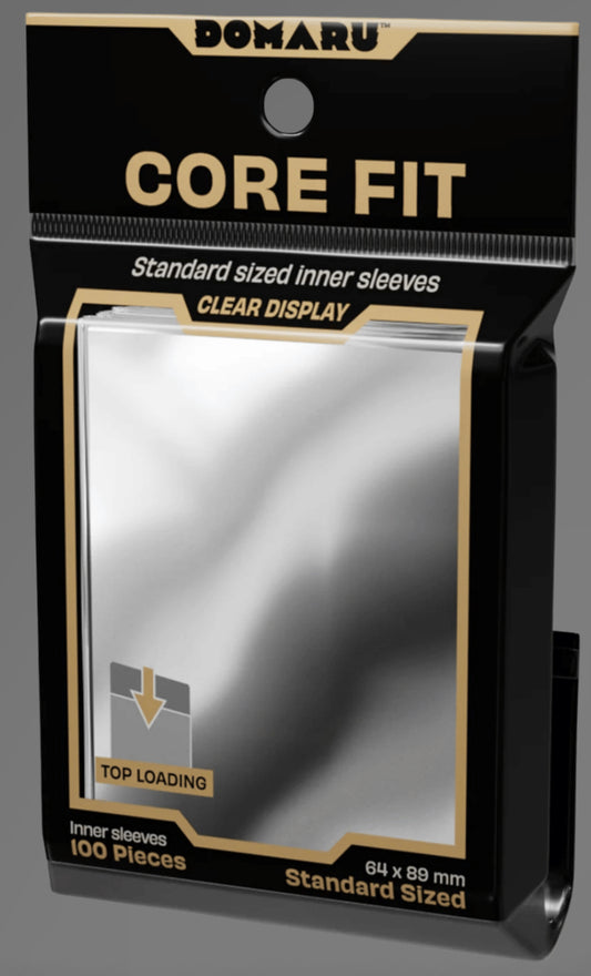 DOMARU Sleeves: Clear - Core Fit Standard Sized Inner Sleeves (100ct)