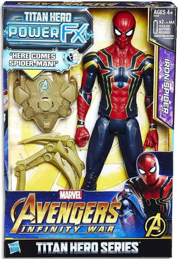Marvel Avengers Infinity War Titan Hero Series Power FX Iron Spider Action Figure