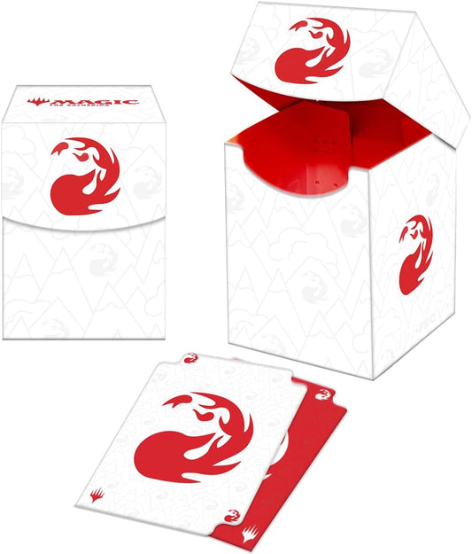 Ultra Pro 100+ Deck Box Magic the Gathering Mana 8 Plains Red