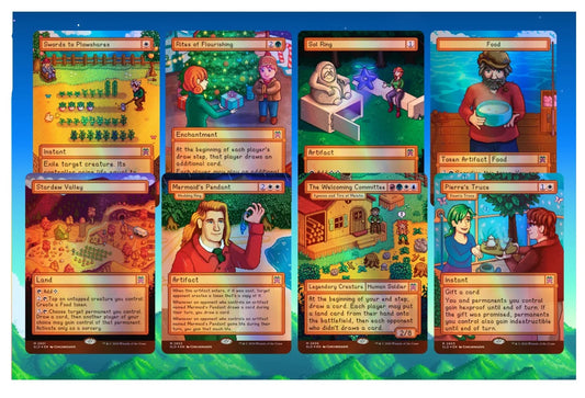 Magic: The Gathering Secret Lair x Stardew Valley: Welcome to Stardew Valley – 8 English Foil Cards (Copy)