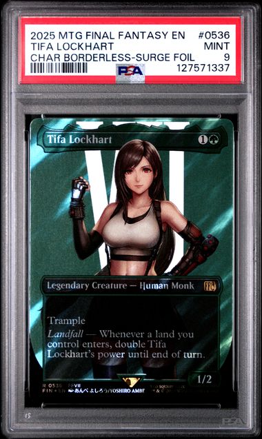 Tifa Lockhart FFVII #0536 Surge Foil PSA 9