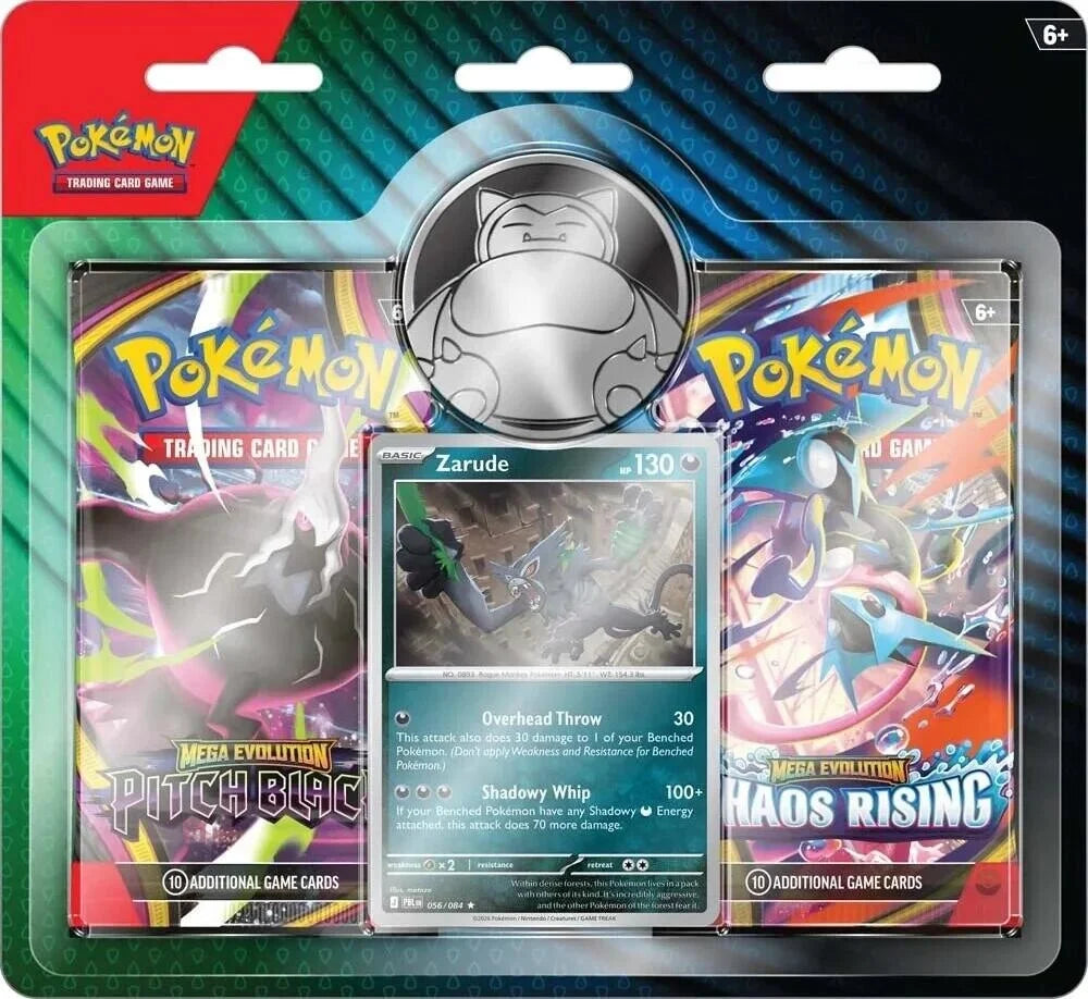 Pokemon - [Zarude] - Enhanced 2-Pack Blister Pack Pitch Black Chaos Rising