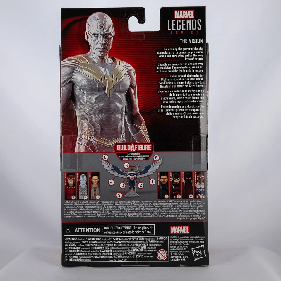 Marvel Legends Series Marvel Studios Wandavision The Vision White w/ Capt. BAF