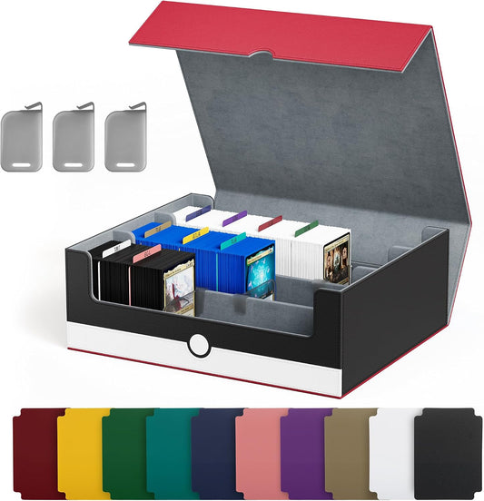 UAONO Trading Card Storage Box Holds 2400+ Cards, Bulk Card Storage